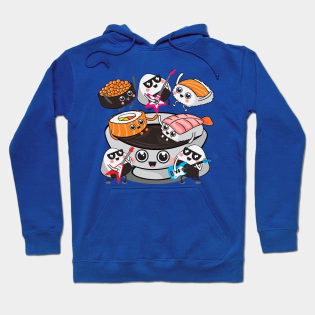 Sushi Rocks! Hoodie by Plushism